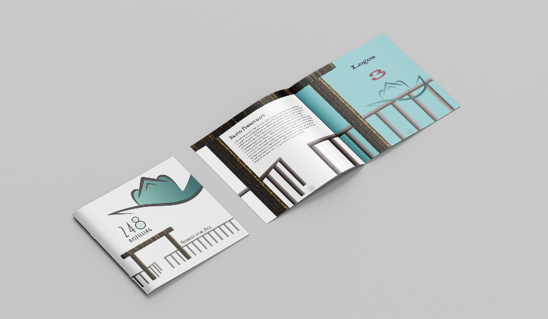 Brand guide brochure mockup placeholder